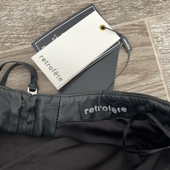 RETROFETE RHYA EMBELLISHED LEATHER DRESS NWT - Picture 4 of 7